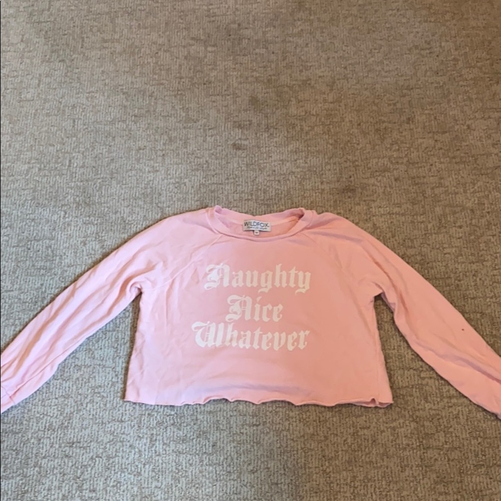 Wild Fox Naughty Nice Whatever Sweatshirt
